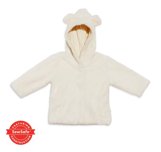 Creme Minky Magnetic Jacket | 12-18m