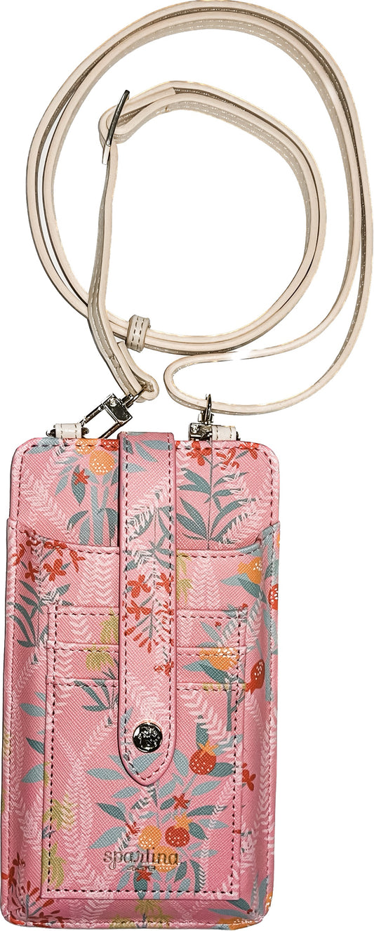 Lily Phone Crossbody Queenie Topiary Pink