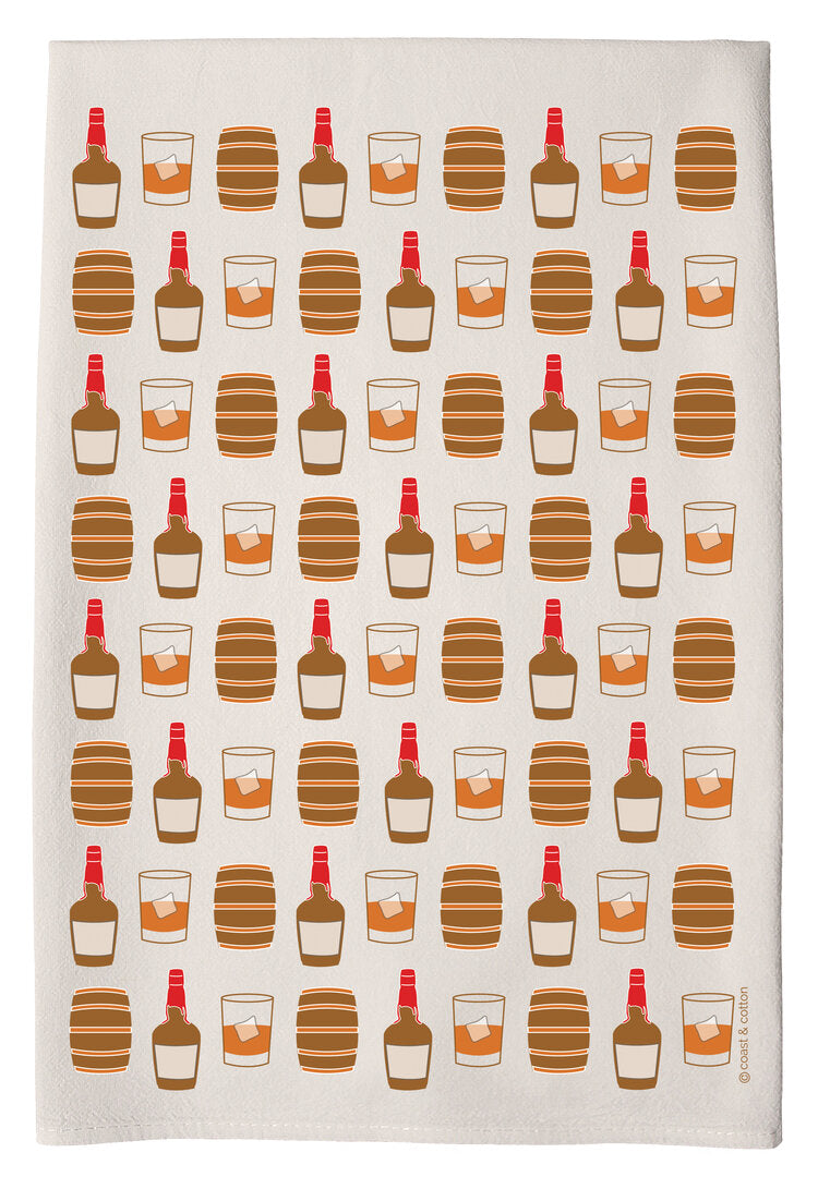 Bourbon & Barrels Hand Towel