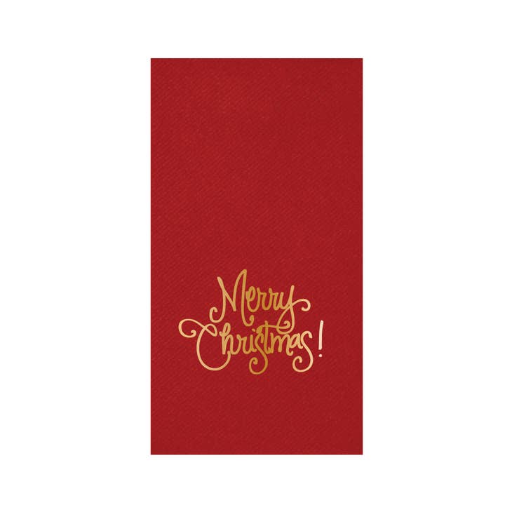 Guest Towel Napkins - Merry Christmas