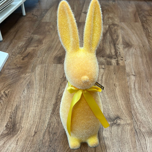 16" Flocked Pastel Button Nose Bunny