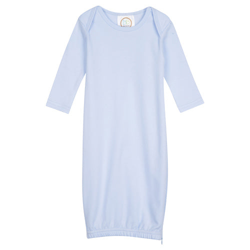 Unisex Long Sleeve Infant Gown - Light Blue