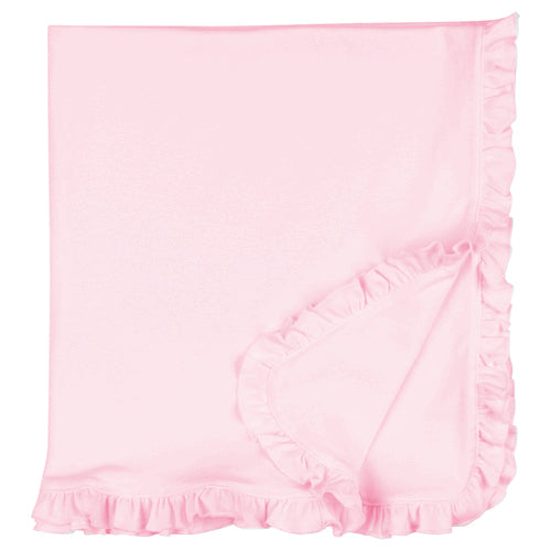 Pink Ruffle Baby Blanket