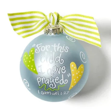 Glass Ornament - Blue For This Child