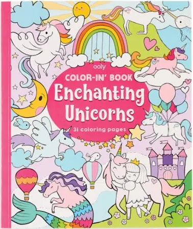 Color-in' Book | Enchanting Unicorns