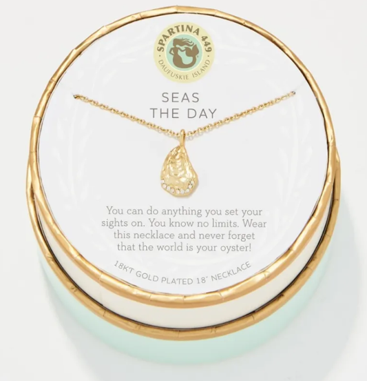 SLV Necklace 18" - Seas the Day/Oyster