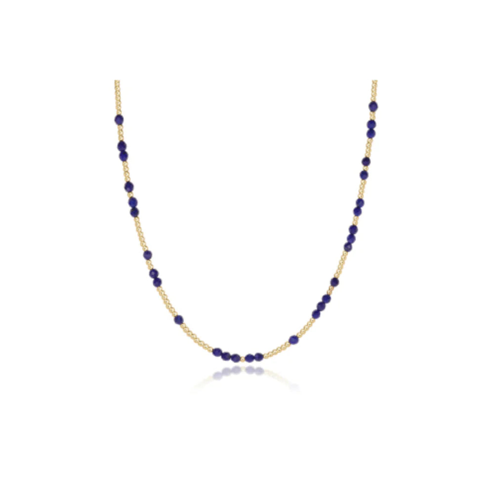 15" Choker Hope Unwritten Gemstone - Lapis