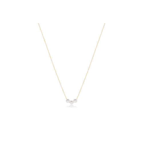 16" Necklace Gold - Joy Pearl